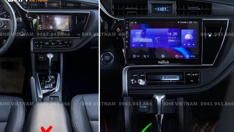 Màn hình DVD Android liền camera 360 Toyota Altis 2018 - 2019 | Fujitech 360 